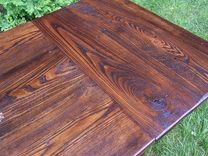 Wormy Chestnut Farmhouse Extension Table 6 small