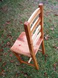 Arched Slat Yellow Pine Dining Room Chairs 2 small