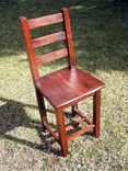 Reclaimed Antique Oak Bar Height Dining Chairs 1 small