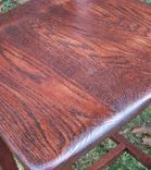 Reclaimed Antique Oak Bar Height Dining Chairs 4 small