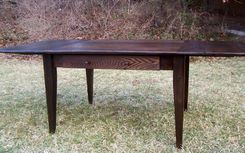 Wormy Chestnut Farm Table With Extension 1 small