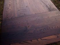 Wormy Chestnut Farm Table With Extension 3 small