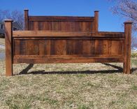 King Size Bed Frame Made From Reclaimed Oak 1 small