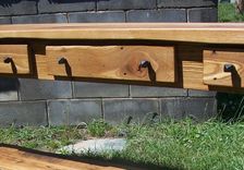 Antique Wormy Chestnut 3 Drawer Sideboard 3 small