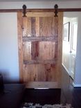 Reclaimed Wood Sliding Barn Door With Vintage Hardware 5 small