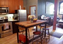 Butcher Block Kitchen Island With Industrial Base And Wine Rack 1 small