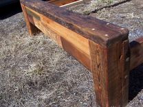 Reclaimed Wood Bed Frame, Colorful Wood Quick Patchwork 4 small