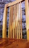 Reclaimed Antique Oak Dining Chairs With Curved Back 4 small
