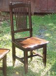 Reclaimed Antique Oak Rustic Spindle Back Chairs 5 small