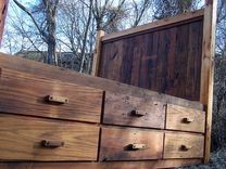 12 Drawer Rustic Reclaimed Wood Platform Storage Bed 3 small