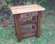 Butcher Block Kitchen Island From Reclaimed Hardwood 1 small