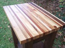 Butcher Block Kitchen Island From Reclaimed Hardwood 3 small