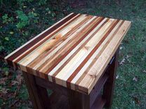 Butcher Block Kitchen Island From Reclaimed Hardwood 4 small