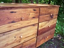 Antique Barn Wood Dresser Made From Reclaimed Wormy Chestnut 3 small