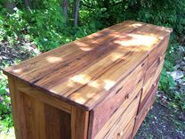 Antique Barn Wood Dresser Made From Reclaimed Wormy Chestnut 4 small