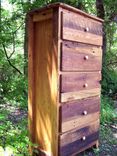 Tall Dresser From Antique Barnwood And Reclaimed Wormy Chestnut 3 small