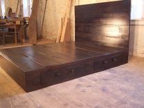 Reclaimed Wood Platform Bed 2 small