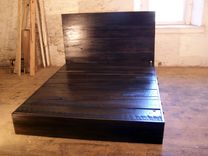 Reclaimed Wood Platform Bed 3 small