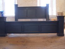 Vintage Reclaimed Wood Colonial Style Bed Frame 2 small