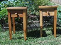 Reclaimed Antique Pine End Table 1 small