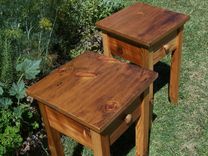 Reclaimed Antique Pine End Table 3 small