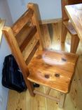 Reclaimed Antique Heart Pine Rustic Dining Chairs 2 small