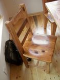 Reclaimed Antique Heart Pine Rustic Dining Chairs 4 small
