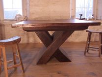 Urban Modern X-Base Pedestal Table 3 small