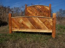 Custom Bed Frame Made From Reclaimed Pine 2 small