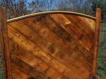 Custom Bed Frame Made From Reclaimed Pine 3 small