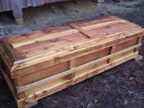 Reclaimed Knotty Pine Custom Casket 1 small