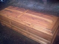 Reclaimed Knotty Pine Custom Casket 3 small