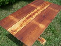 Reclaimed Heart Pine Pedestal Table 3 small