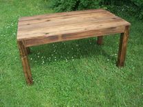 Reclaimed Antique Wood Parsons Table 2 small