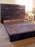 Asian Style Low Platform Bed From Reclaimed Wood 4 small
