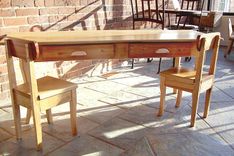Barnwood Furniture Child's Table And Chairs 1 small