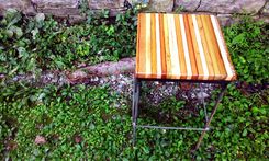 Rocksalt Restaurant Bar Stools With Reclaimed Wood Seats And Industrial Rebar Legs 3 small