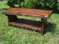 Heart Pine Rustic Coffee Table 2 small