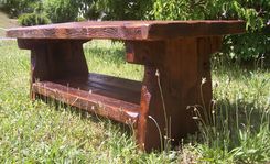 Heart Pine Rustic Coffee Table 3 small