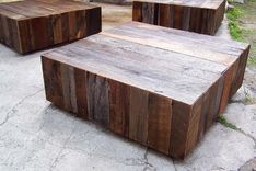 Rustic Chic Lobby Cubes From Reclaimed Barn Wood 2 small