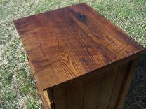 Rustic Oak Nightstand With 3 Drawers 3 small