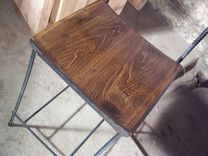 Urban Elegance Scooped Seat Rebar And Reclaimed Wood Bar Stools 2 small