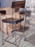 Urban Elegance Scooped Seat Rebar And Reclaimed Wood Bar Stools 3 small