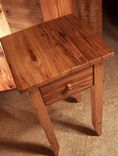 Wormy Chestnut Reclaimed Wood End Table With Drawer 4 small