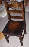 Reclaimed Antique Oak Rustic Dining Chairs 2 small
