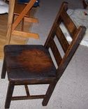 Reclaimed Antique Oak Rustic Dining Chairs 3 small