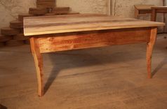 Raised Platform Bed From Reclaimed Antique Pine 1 small