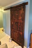 Sliding Barn Door From Reclaimed Wormy Chestnut And Vintage Hardware 1 small
