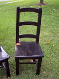 Arched Slat Rustic Dining Chairs From Reclaimed Barn Wood 2 small
