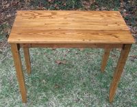 Barnwood Furniture Reclaimed Chestnut Writing Desk 3 small